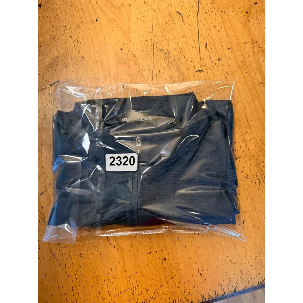 Spanish Oaks • TravisMathew 1/4 Zip Pullover Size L Heather Blue Golf Shirt